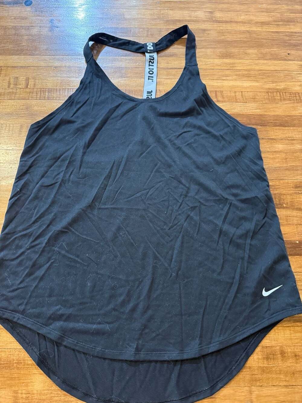 Nike Dri-Fit Tank Top Size M Black Just Do It (g25)